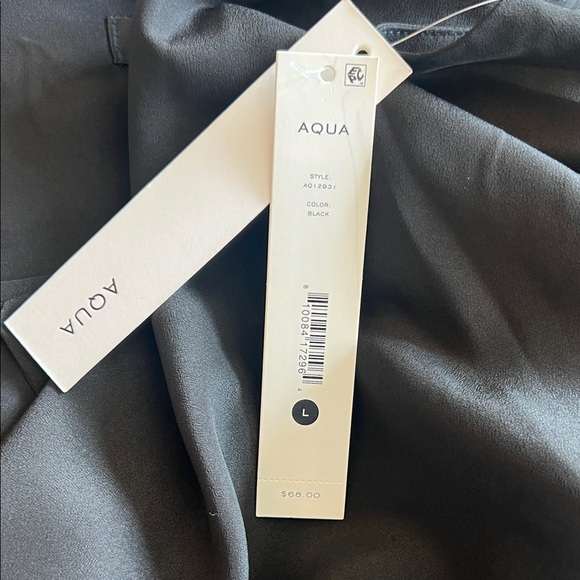 Aqua Black Feather-Trim Camisole - Picture 4 of 4